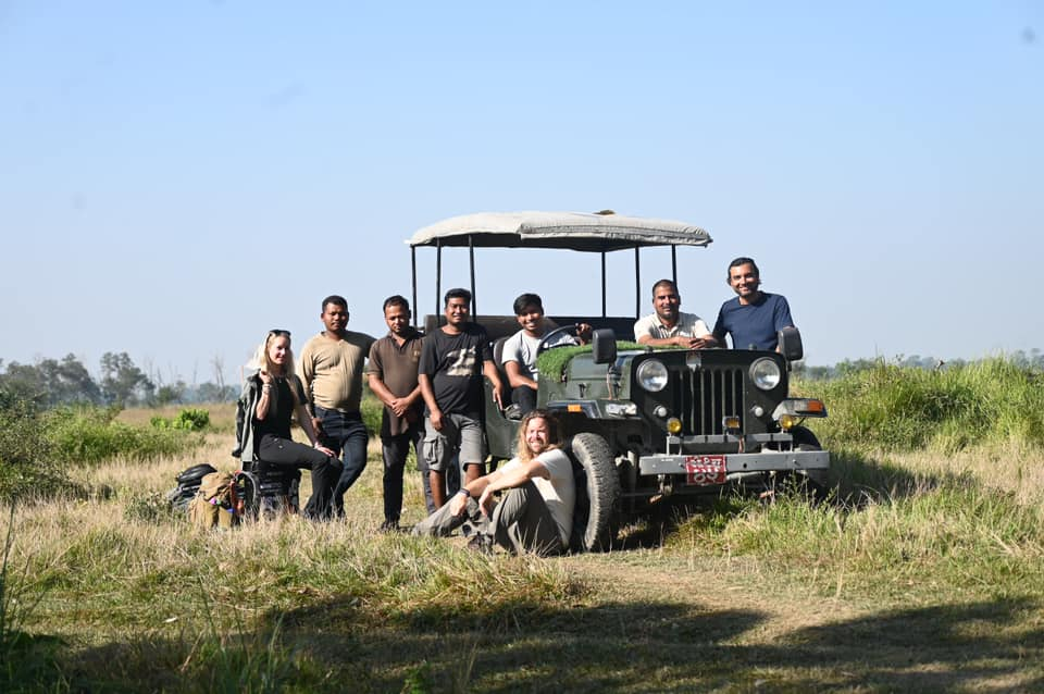 guide and guest at Bardiya National Park