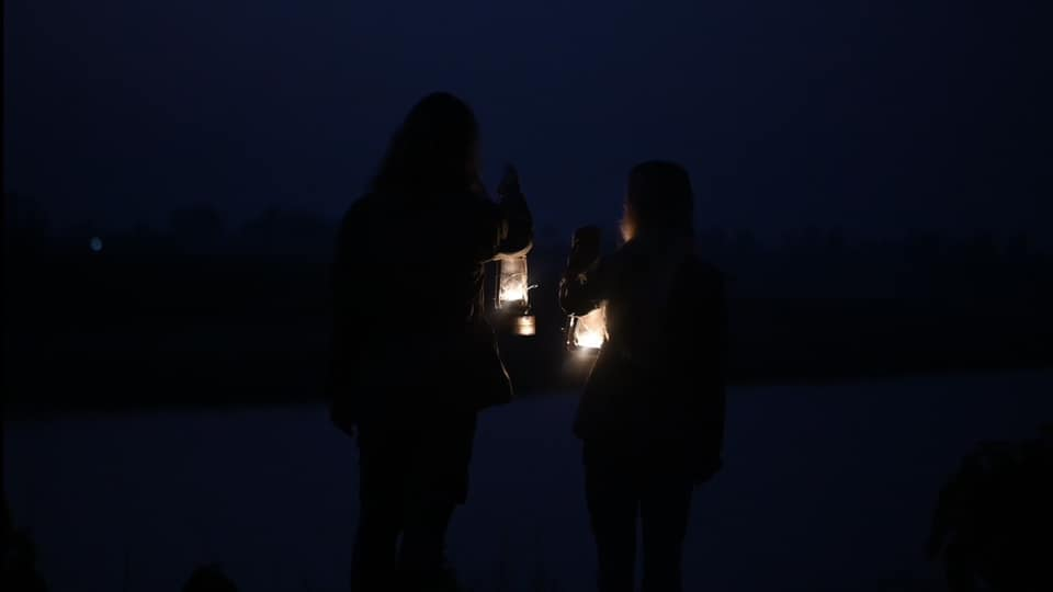 Dark night at bardiya national park

